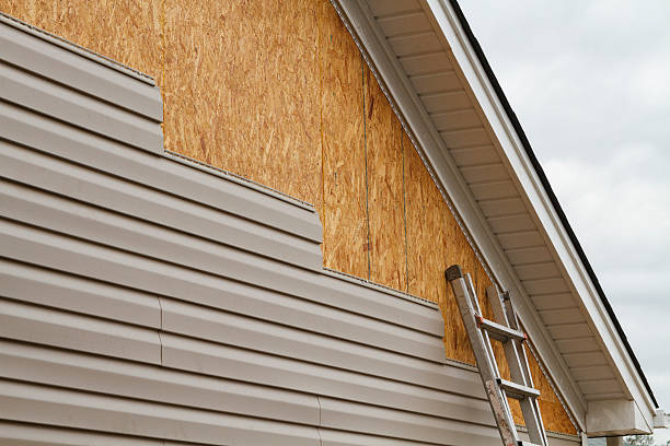 Professional Siding Replacement technician working in Richwood, TX